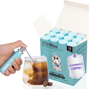 Mushroom Coffee | Coffee to the Moo Nitro Cold Brew - Holy Moo (12 Cups)