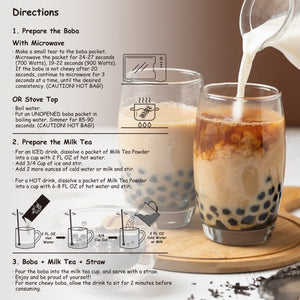 Vegan, Lactose-Free | Boba Moo Mini - Classic Flavor Brown Sugar Boba Milk Tea (3 Servings)