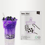 Vegan, Lactose-Free | Boba Moo - Taro Flavor Brown Sugar Boba Milk Tea (6 Servings)