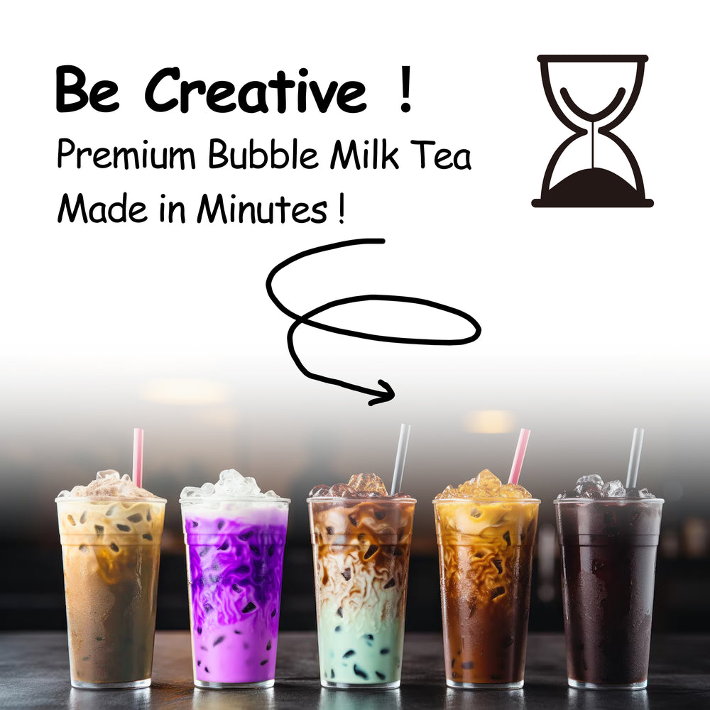 Vegan, Lactose-Free | Boba Moo Mini - Classic Flavor Brown Sugar Boba Milk Tea (3 Servings)