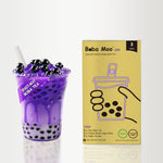 Vegan, Lactose-Free | Boba Moo Mini - Taro Flavor Brown Sugar Boba Milk Tea (3 Servings)