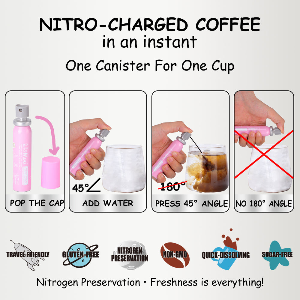 Collagen Coffee | Coffee to the Moo Nitro Cold Brew - Beauty Moo (12 Cups)