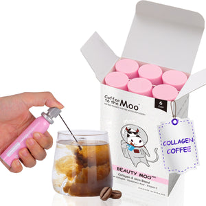 Collagen Coffee | Coffee to the Moo Nitro Cold Brew - Beauty Moo Mini (6 Cups)